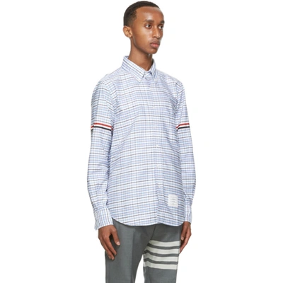 Shop Thom Browne Multicolor Oxford Check Straight Fit Shirt In 960 Rwbwht