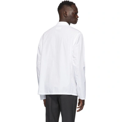 Shop Maison Margiela White Garment-dyed Shirt In 100 White