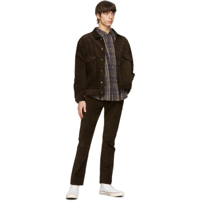 Shop Levi's Brown Corduroy 502 Trousers In Demitasse