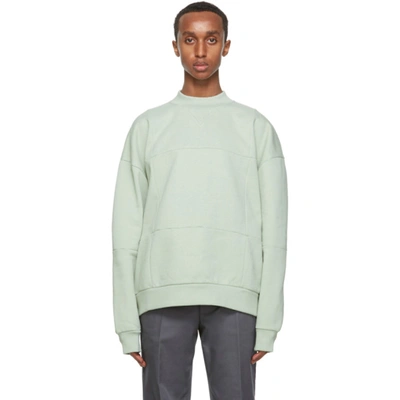 Shop Jacquemus Green Le Sweat Carro Sweatshirt In Light Green