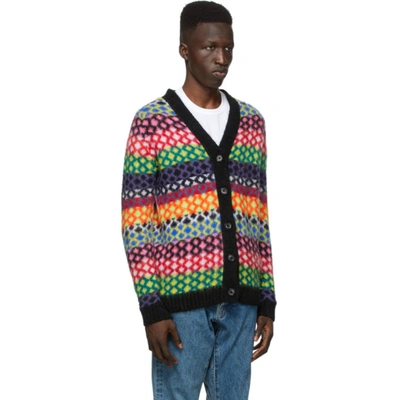 Shop Agr Ssense Exclusive Multicolor Mohair Diamond Cardigan