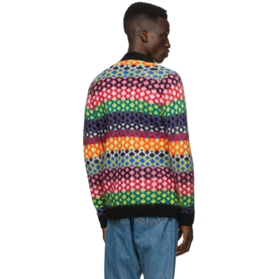 Shop Agr Ssense Exclusive Multicolor Mohair Diamond Cardigan