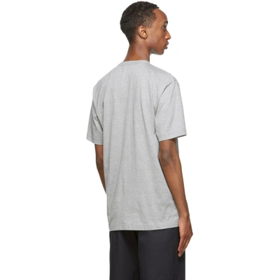 Shop Comme Des Garçons Homme Deux Grey Logo T-shirt In 4 Grey