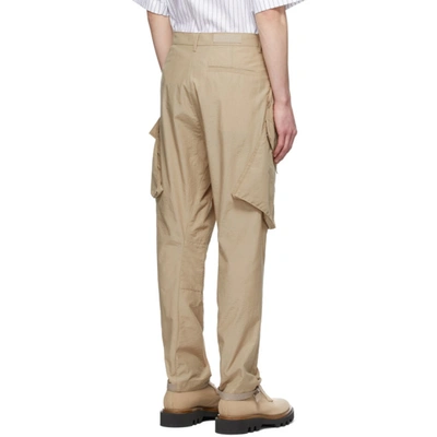 Shop Givenchy Beige Tapered Cargo Pants In 250-beige
