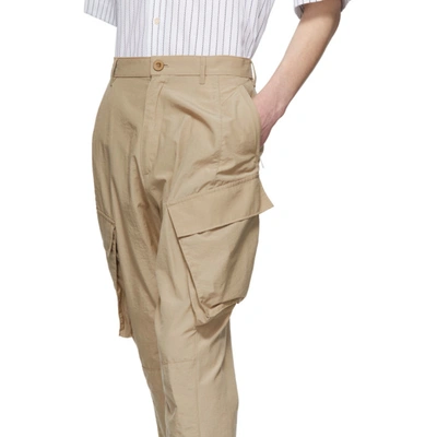 Shop Givenchy Beige Tapered Cargo Pants In 250-beige