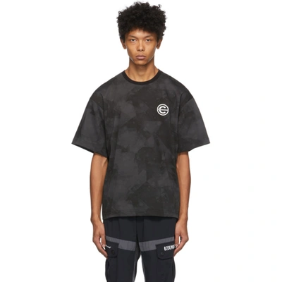 Shop Colmar By White Mountaineering Black And Grey Printed T-shirt In Black 99