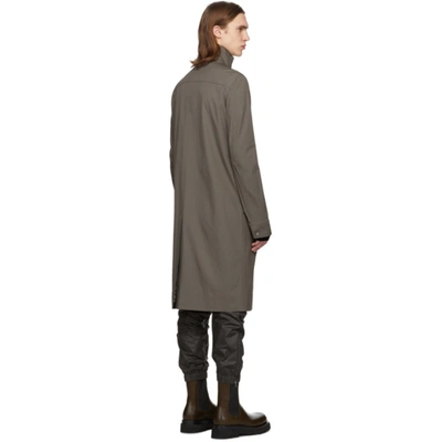 Rick Owens Grey Creatch Pealab Coat In 34 Dust | ModeSens
