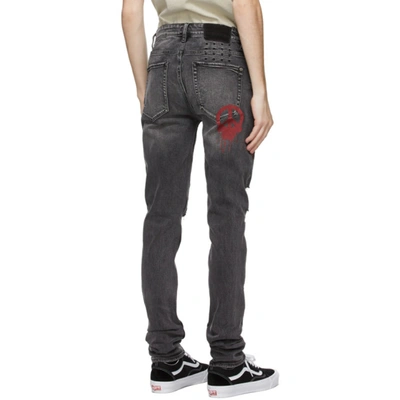Shop Ksubi Grey Van Winkle 'new Error' Jeans