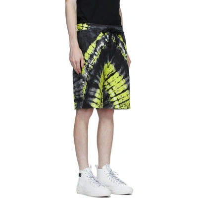 Shop Valentino Black And Green Pop Skin Printed Shorts In A5b Pop Ski