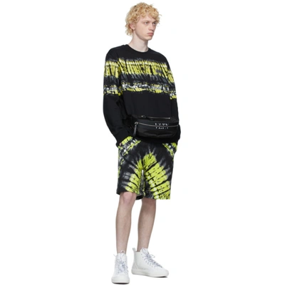 Shop Valentino Black And Green Pop Skin Printed Shorts In A5b Pop Ski