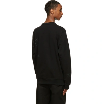 Shop Burberry Black Woodbury Sweatshirt