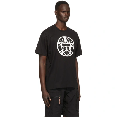 Shop Burberry Black Globe T-shirt In Black A1189