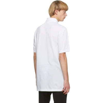 Shop Dolce & Gabbana White Embroidered Logo Polo In W0800 Bianc