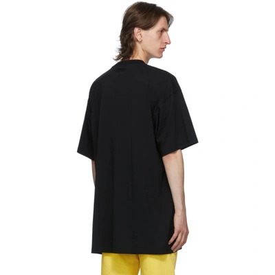 Shop Vetements Black Hip Hop Script T-shirt