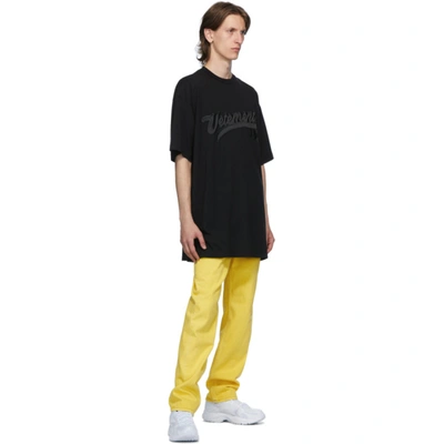 VETEMENTS 黑色 HIP HOP SCRIPT T 恤