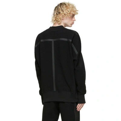 Shop A-cold-wall* Black Textured Rhombus Sweatshirt