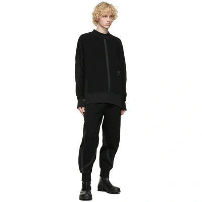 Shop A-cold-wall* Black Textured Rhombus Sweatshirt