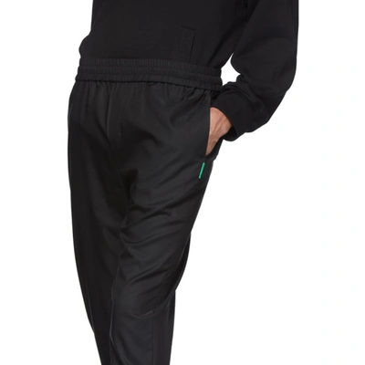 Shop Rochambeau Black Formal Jogger Trousers