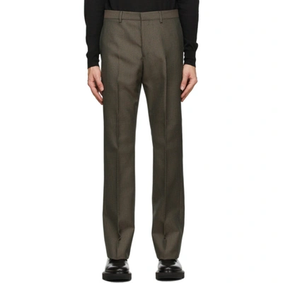 Shop Givenchy Black & Green Skinny-fit Trousers In 013-black/g
