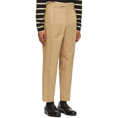 Shop Barena Venezia Barena Beige Masco Trousers In 360 Khaki