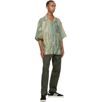 Shop Nicholas Daley Green Aloha Short Sleeve Shirt