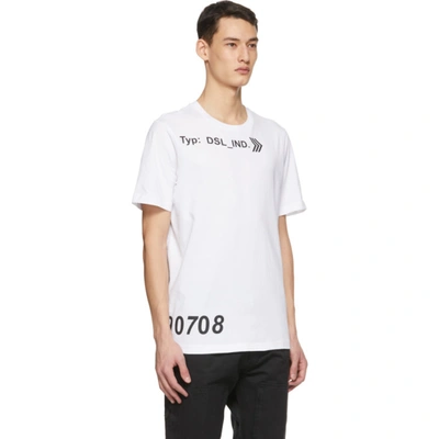 Shop Diesel White T-just-a42 T-shirt In 100 White