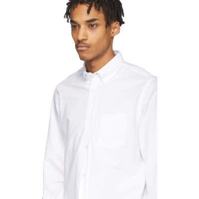 Shop Officine Generale White Antime Oxford Shirt
