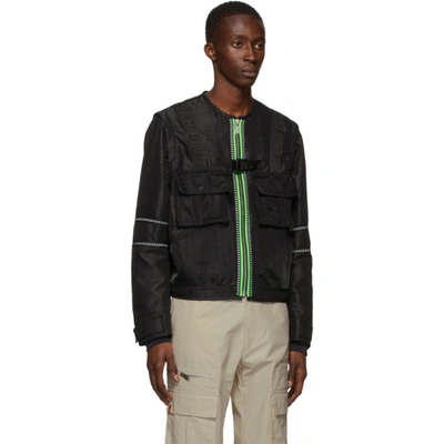 Shop Heron Preston Black Utility Jacket In 1000 Black