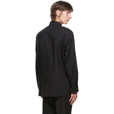 Shop Burberry Black Topham Shirt In Black A1189