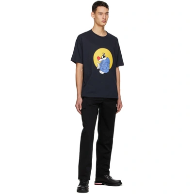 Shop Moncler Genius 1 Moncler Jw Anderson Navy Looney Tunes Edition Sylvester T-shirt In 779darknavy