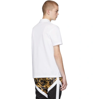 Shop Versace White Medusa Polo