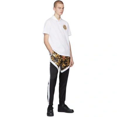 Shop Versace White Medusa Polo