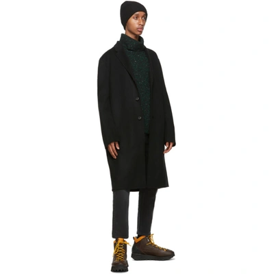 Shop Acne Studios Black Double-faced Wool Coat