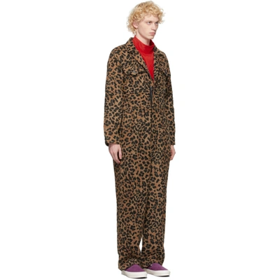 Shop Landlord Brown Leopard Jumpsuit