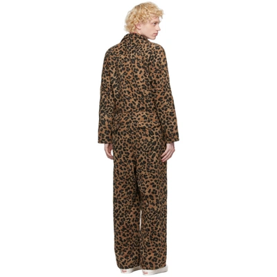 Shop Landlord Brown Leopard Jumpsuit