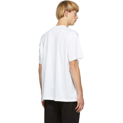 Shop Burberry White Logo Crest T-shirt