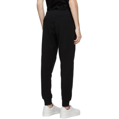 Shop Dsquared2 Black 'icon' Lounge Pants In 968 Blkwht