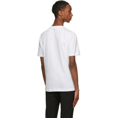 Shop Versace White Gv Signature T-shirt In A2048 Wht