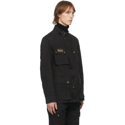 Shop Belstaff Black Field Vintage Jacket In 90000 Black
