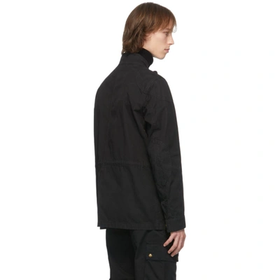Shop Belstaff Black Field Vintage Jacket In 90000 Black