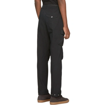 Shop John Elliott Black Panorama Cargo Pants