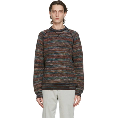 Shop Missoni Multicolor Wool Striped Sweater In Sm40u Multi