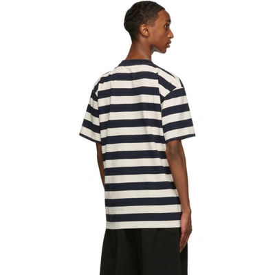 Shop Jw Anderson Navy & Off-white Oversize Anchor T-shirt In Nvy/offw891