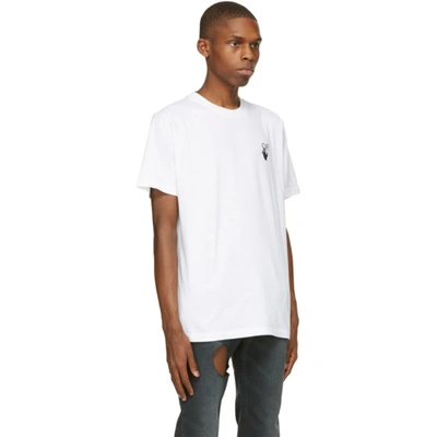 Shop Off-white White Slim Marker T-shirt In White Red