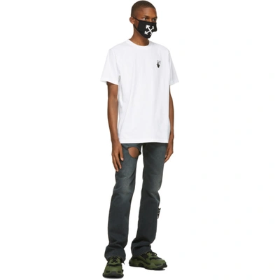 Shop Off-white White Slim Marker T-shirt In White Red