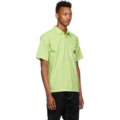 Shop Carhartt Work In Progress Green Southfield Shirt In 09e00 Lime