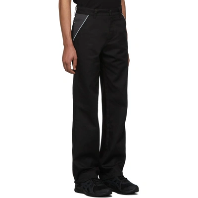 Shop Affix Ssense Exclusive Black And Grey Track Trousers In Blackgrey