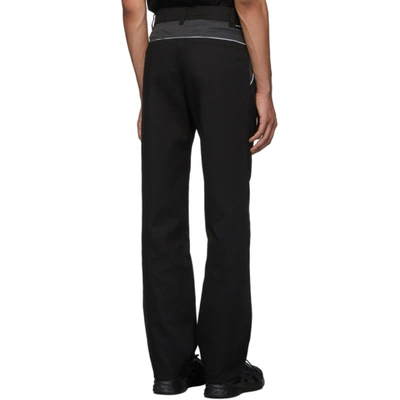 Shop Affix Ssense Exclusive Black And Grey Track Trousers In Blackgrey