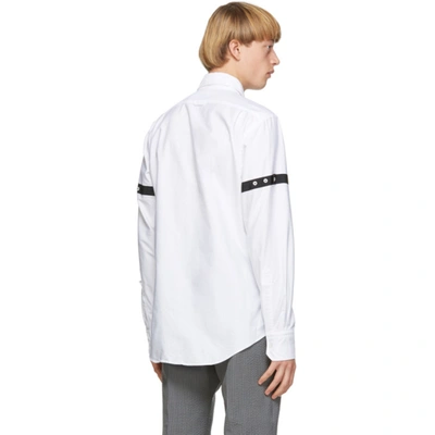 Shop Thom Browne White Oxford Armbands Classic Shirt In 100 White