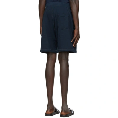 Shop Dsquared2 Navy Relaxed Fit Icon Shorts In 478 Navyblu